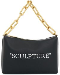 Off-White c/o Virgil Abloh - Block Pouch Quote Bag, 100% Calf Leather - Lyst