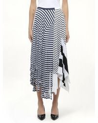 Loewe - Stripe Jersey Skirt, Size: Small - Lyst