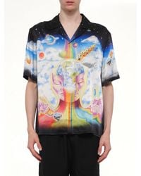 CASABLANCA - The Essential Experience Cuban Collar Ss Shirt - Lyst