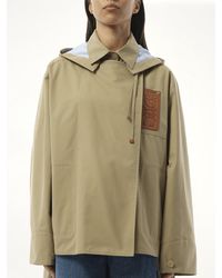 Loewe - Hooded Anagram Parka, 100% Cotton - Lyst
