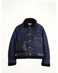 Sacai - X Levi's Sherpa Denim Jacket - Lyst
