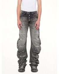 THUG CLUB - Tc Laser Washed Parkour Denim Pants - Lyst