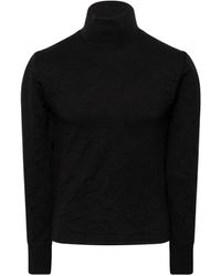 Balenciaga - Wrinkled Turtleneck Sweater, Long Sleeves, , 100% Cotton, Size: Medium - Lyst