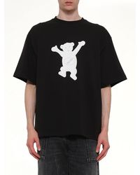 we11done - Logo Teddy T-Shirt - Lyst