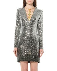 Balmain - Knit Dress Const - Lyst