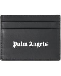 Palm Angels - Logo Caviar Card Holder, , 100% Calf Leather - Lyst