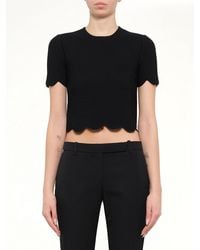 McQueen - Embellished Rose Top - Lyst
