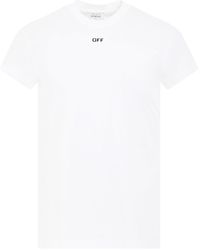 Off-White c/o Virgil Abloh - Off- 'Off Stamp Shaped T-Shirt, Short Sleeves, 100% Cotton, Size: Small - Lyst
