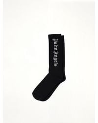 Palm Angels - Vertical Logo Socks - Lyst