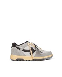 Off-White c/o Virgil Abloh - Off- Out Of Office Calf Leather Suede Sneakers, Light, 100% Rubber - Lyst