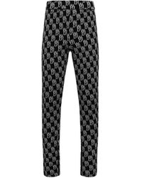 we11done - 'Fitted Knit Side Open Jacquard Trouser, , 100% Cotton, Size: Small - Lyst
