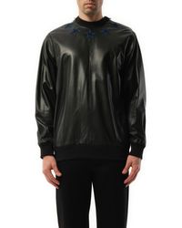 Givenchy - Leather Sweatshirt, 100% Leather, Size: Small - Lyst