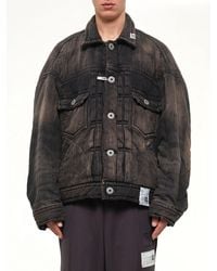 Maison Mihara Yasuhiro - Puffer Denim Jacket - Lyst
