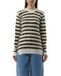 Marni - Mohair Stripe Sweater, Long Sleeves, 100% Wool - Lyst