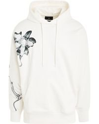 Y-3 - 'Flower Graphic Hoodie, Long Sleeves, Off, 100% Cotton, Size: Small - Lyst