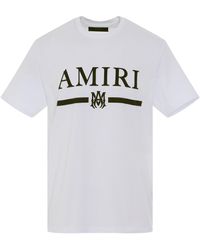 Amiri Ma Bar Logo T-shirt In White