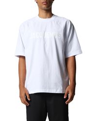 Jacquemus - 'Le T-Shirt Typo, Short Sleeves, , 100% Cotton, Size: Small - Lyst