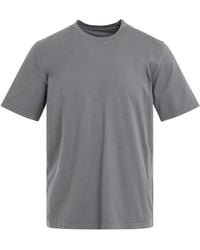 Maison Margiela - 'Four Stitch Organic Cotton T-Shirt, Round Neck, Short Sleeves, Saxon, 100% Cotton, Size: Small - Lyst