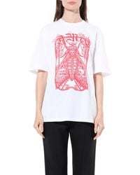 McQueen - Moth Oversize T-Shirt - Lyst