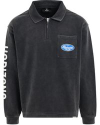 Represent - Classic Parts Quarter Zip Top, Long Sleeves, Washed, 100% Cotton, Size: Medium - Lyst
