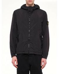Stone Island - 4100001 Crinkle Reps Hooded Jacket - Lyst