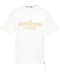 Mastermind Japan - Word Skull T-Shirt, Round Neck, Short Sleeves, , 100% Cotton, Size: Medium - Lyst