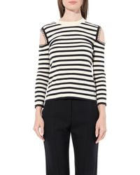McQueen - Crew Neck Knitwear Ivory - Lyst