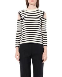 McQueen - Crew Neck Knitwear Ivory - Lyst