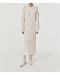 MARCÉLA LONDON Signature Knitted Wool Dress Milk - Multicolour