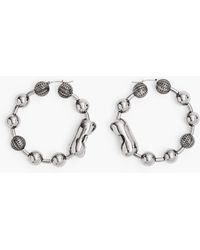 Marc Jacobs - The Monogram Ball Chain Hoop Earrings - Lyst