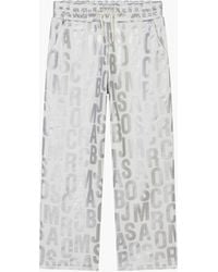 Marc Jacobs - The Jumbled Monogram Metallic Sweatpants - Lyst