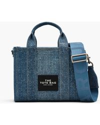Marc Jacobs - The Crystal Denim Small Tote Bag - Lyst