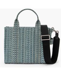 Marc Jacobs - The Washed Monogram Denim Small Tote Bag - Lyst