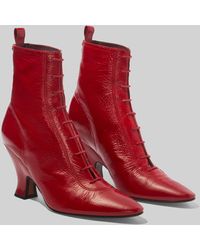 marc jacobs red boots