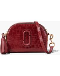 marc jacobs rewind croc embossed oval crossbody bolsa
