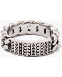 Marc Jacobs - The Barcode Monogram Id Chain Ring - Lyst