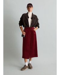 Marc O' Polo - Corduroy Wikkelrok, Regular - Lyst