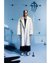 信頼】 Henrik Vibskov 立体裁断オーバーサイズコート 紺 XS/S