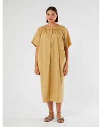 Marina Rinaldi - Kleid Aus Baumwollpopeline - Lyst