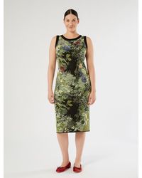 Marina Rinaldi - Robe En Jacquard Avec Broderies - Lyst