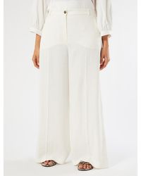 Marina Rinaldi - Pantalon En Sergé De Lin Stretch - Lyst