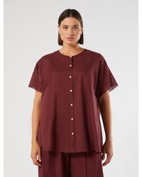 Marina Rinaldi - Chemise En Mousseline Brodée - Lyst