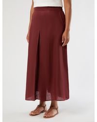 Marina Rinaldi - Jupe Évasée En Lin - Lyst