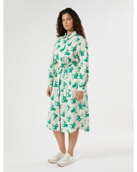 Marina Rinaldi - Robe-Chemise En Popeline De Coton - Lyst