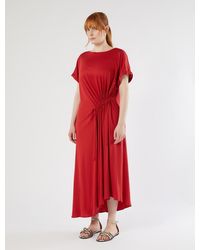 Marina Rinaldi - Kleid Aus Jersey Mit Raffung - Lyst