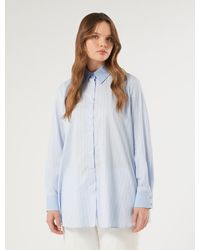 Marina Rinaldi - Chemise À Rayures En Coton - Lyst
