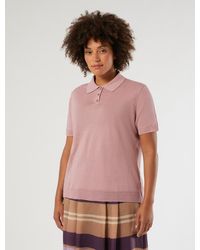 Marina Rinaldi - Pull Polo En Lin Et Coton - Lyst