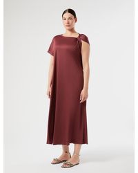 Marina Rinaldi - Kleid Aus Jersey Mit Knoten - Lyst
