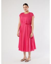 Marina Rinaldi - Robe En Mousseline Brodée - Lyst