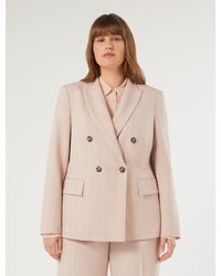 Marina Rinaldi - Veste Blazer À Double Boutonnage En Sergé - Lyst